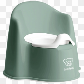 Potty Chair Deep Green/white - Baby Bjorn Potty, HD Png Download - toilet top view png