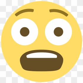 Fearful Face Emoji Clipart - Imágenes De Emojis De Ingle, HD Png Download - screaming face png