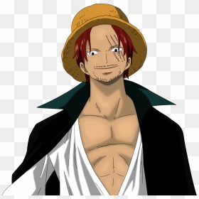 Coloreadoshanks - Shank Le Roux One Piece, HD Png Download - kenshiro png