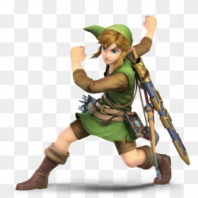 Transparent Shield Sword Png - Super Smash Bros Ultimate Link, Png Download - botw png