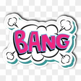 Comic Book Stickers Png, Transparent Png - comic book words png