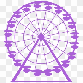 Yello Ferris Wheel Clip Art, HD Png Download - ferris wheel silhouette png