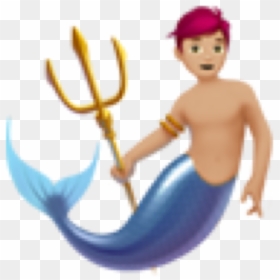 Mermaid Merman Man Emoji Freetoedit - Sirena Emoji, HD Png Download - man emoji png