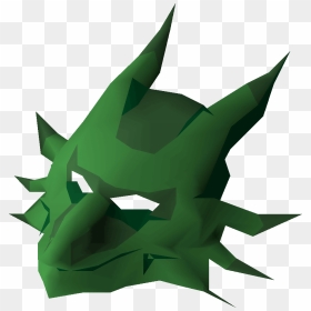 Old School Runescape Wiki - Black Dragon Mask Ro Ghoul, HD Png Download - green lantern mask png
