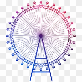 London Eye Logo Png, Transparent Png - ferris wheel silhouette png