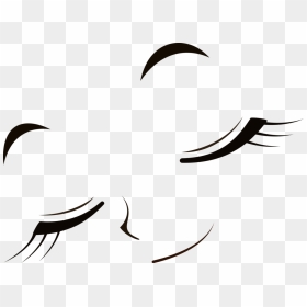 Transparent Closed Clipart - Anime Closed Eyes Drawing, HD Png Download - anime girl eyes png