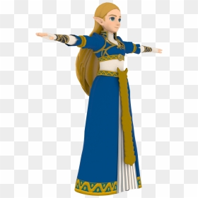 Alternate Costume In Spoiler - Zelda Blue Dress Botw, HD Png Download - botw png