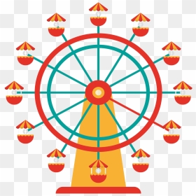 Carnival Transparent Ferris Wheel - Azure Integration Services Icon, HD Png Download - ferris wheel silhouette png