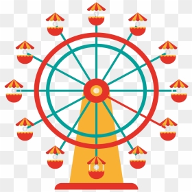 Carnival Transparent Ferris Wheel - Azure Integration Services Icon, HD Png Download - ferris wheel silhouette png