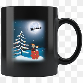 Charlie Brown And Snoopy Christmas Night Light Mug - Christmas, HD Png Download - charlie brown christmas png