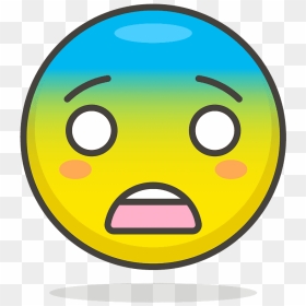 Fearful Face Emoji Clipart - Fearful Face, HD Png Download - screaming face png