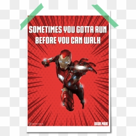 Marvel Cinematic Universe Iron Man 1 Sometimes You - Sometimes You Gotta Run Before You Walk, HD Png Download - iron man comic png