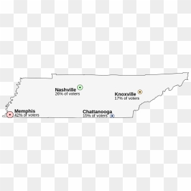 Tennessee Outline Png - 4 Major Cities Of Tennessee, Transparent Png - tennessee outline png