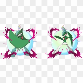 285kib, 1024x463, Mega Gallade - Flygon Mega Evolution, HD Png Download - gallade png