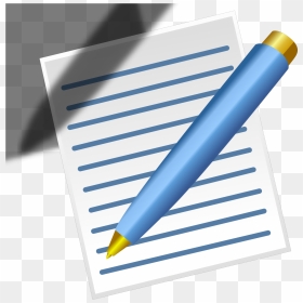 Pen And Paper Transparent, HD Png Download - paper clipart png