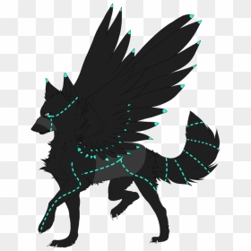 Dog Puppy A Pack Of Wolves Cat - Wolf With Wings Base, HD Png Download - wolf skull png