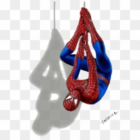 Drawn Spiderman Pencil Color - Pencil Spider Man Drawing, HD Png Download - spiderman clipart png
