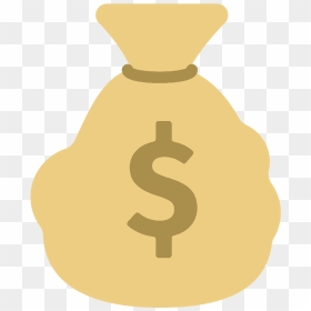 Money Bag Emoji Clipart - Dollar, HD Png Download - money bag clipart png