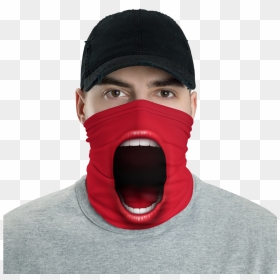 Cloth Face Covering Mask, HD Png Download - screaming face png