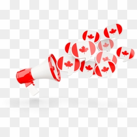 Download Flag Icon Of Canada At Png Format - Graphic Design, Transparent Png - megaphone icon png