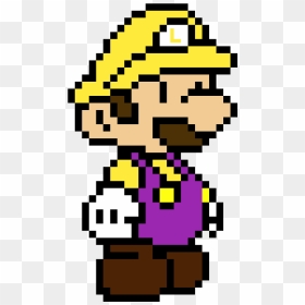 Pixel Art Paper Mario, HD Png Download - luigi face png