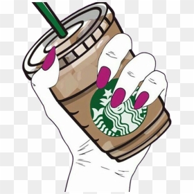 Another Starbucks Coffe Starbucks Coffee Hands Tumblr - Starbucks Coffee Hand Drawing, HD Png Download - coffee png tumblr