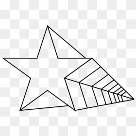 Learn Easy To Draw 3d Star Shape Step - Drawing 3d Star Shape, HD Png Download - star drawing png