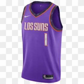 Phoenix Suns City Edition Jersey , Png Download - Purple Devin Booker Jersey, Transparent Png - phoenix suns png