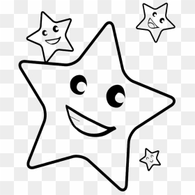 Shooting Star Line Drawing - Star Drawing For Kids, HD Png Download - star drawing png