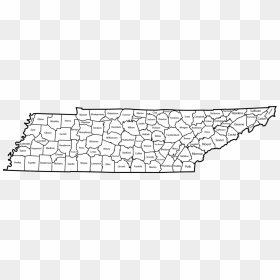 Map Of Tennessee Counties - Tennessee Counties List, HD Png Download - tennessee outline png