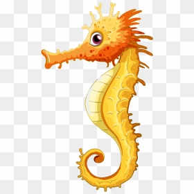 Seahorse Clipart Yellow Seahorse - Seahorse Clipart, HD Png Download - sea horse png