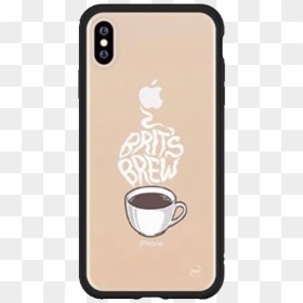 #iphone #phone #technology #case #bronze #coffee #overlay - Mobile Phone Case, HD Png Download - coffee png tumblr