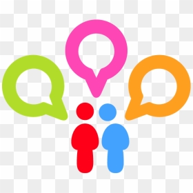 Cc Icons Color Conversations Large - People Talking Png Icon, Transparent Png - talking icon png