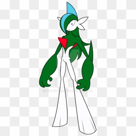 135kib, 400x920, Gallade By Gb Of Bs-d2hf7c2 - Buff Gallade, HD Png Download - gallade png