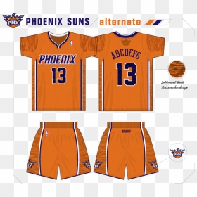 Sunsconcept-1 - Sports Jersey, HD Png Download - phoenix suns png