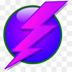 Circle Lightning Bolt Clipart - Lightning Logo Transparent Png, Png Download - thunder bolt png