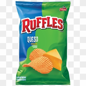 Ruffles® Queso Cheese Flavored Potato Chips - Potato Chip, HD Png Download - ruffles png
