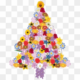 Christmas Tree In Bloom Clip Arts - Christmas Tree, HD Png Download - christmas tree icon png
