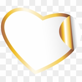 Heart, HD Png Download - golden banner png