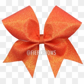 Bright Orange Glitter Cheer Bow Fierce Bows Cheer Bows, - Walk Of Fame, HD Png Download - cheer bow png
