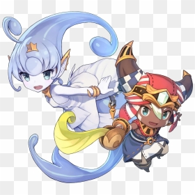 Tethu & Isuna - Ever Oasis Water Spirit, HD Png Download - game characters png