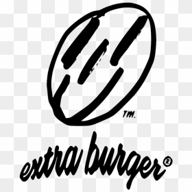 Extra Burger Logo - Calligraphy, HD Png Download - burger logo png