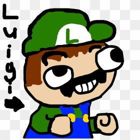 Fsjal Template, HD Png Download - luigi face png