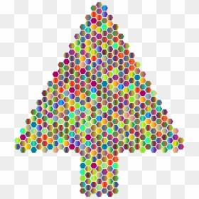 Prismatic Hexagonal Abstract Christmas Tree 4 Clip - Christmas Day, HD Png Download - christmas tree icon png