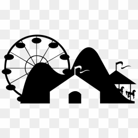 Parque De Diversão Png, Transparent Png - ferris wheel silhouette png