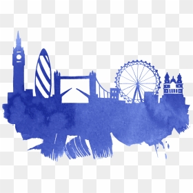 London, HD Png Download - ferris wheel silhouette png