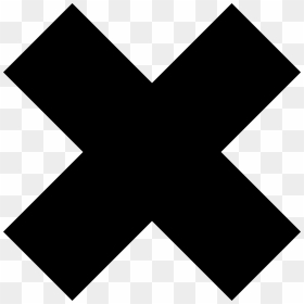 Transparent Cancel Icon Png - Black Cross, Png Download - cross symbol png