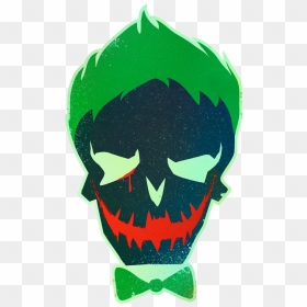 Suicide Squad Joker Skull Youth T Shirt - Suicide Squad Harley Quinn Logo, HD Png Download - suicide squad joker png