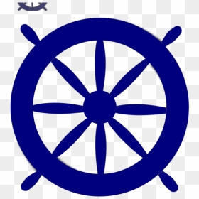 Blue Ships Wheel Png Images - Steering Rudder, Transparent Png - ferris wheel silhouette png