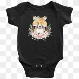 Transparent Baby Fox Png - Infant Bodysuit, Png Download - baby fox png
